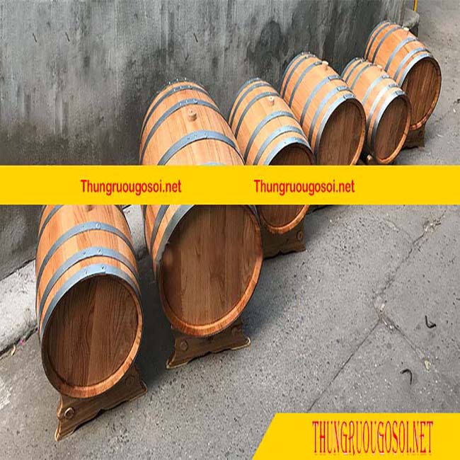 THÙNG RƯỢU GỖ SỒI 20,30,50,100,200 LÍT