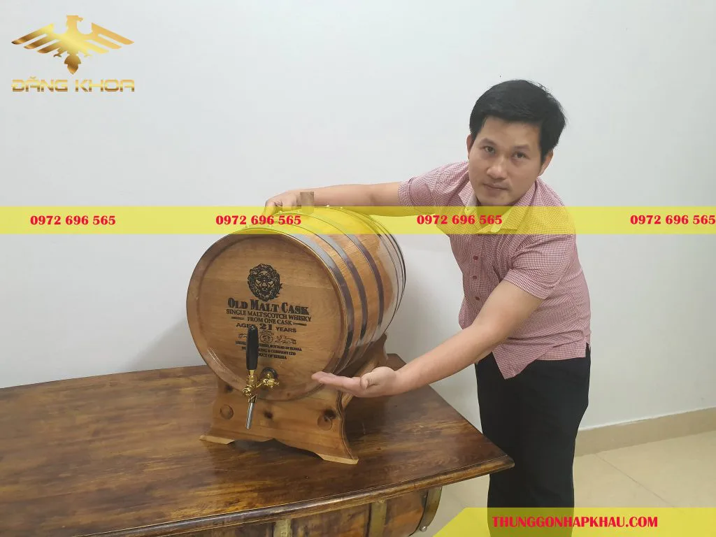 thùng gỗ sồi Hà Nội 