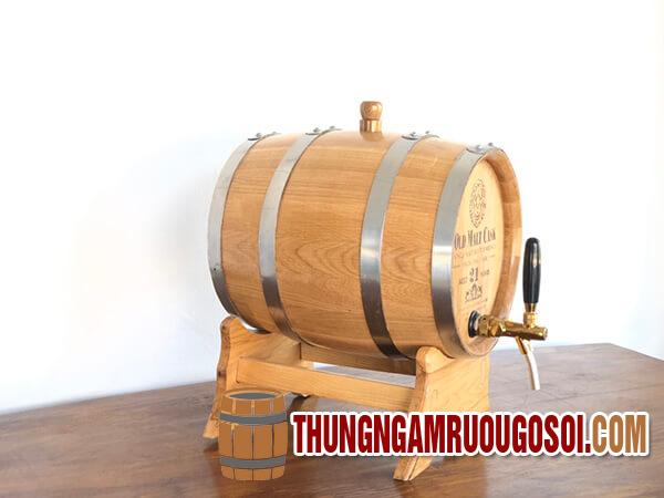 Thùng gỗ sồi ngâm rượu 100lThùng gỗ sồi ngâm rượu Thùng gỗ sồi ngâm rượu