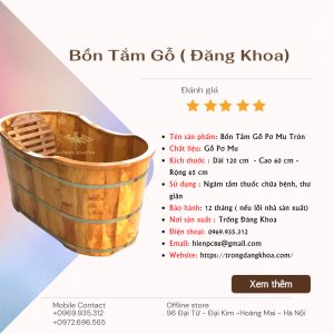 kích thước bồn tắm gỗ